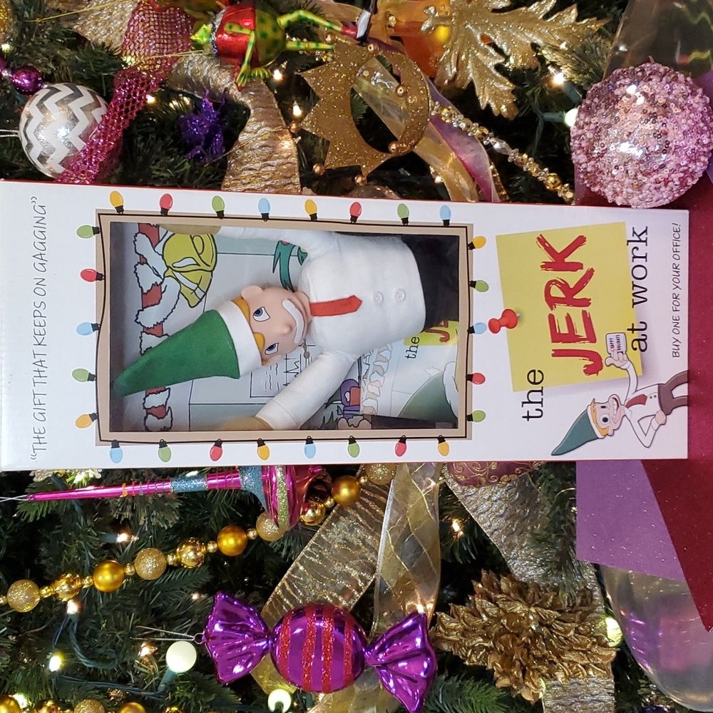 🎄🎅NIB🤶🎄 "The Jerk at Work" Elf!  🎄🎄🎄
